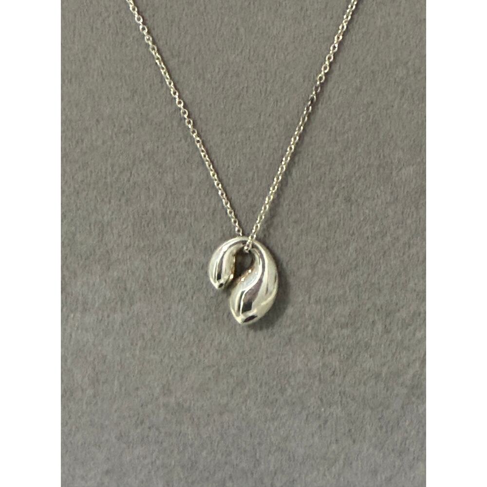 Tiffany & Co. Elsa Peretti Double Teardrop Pendant Necklace